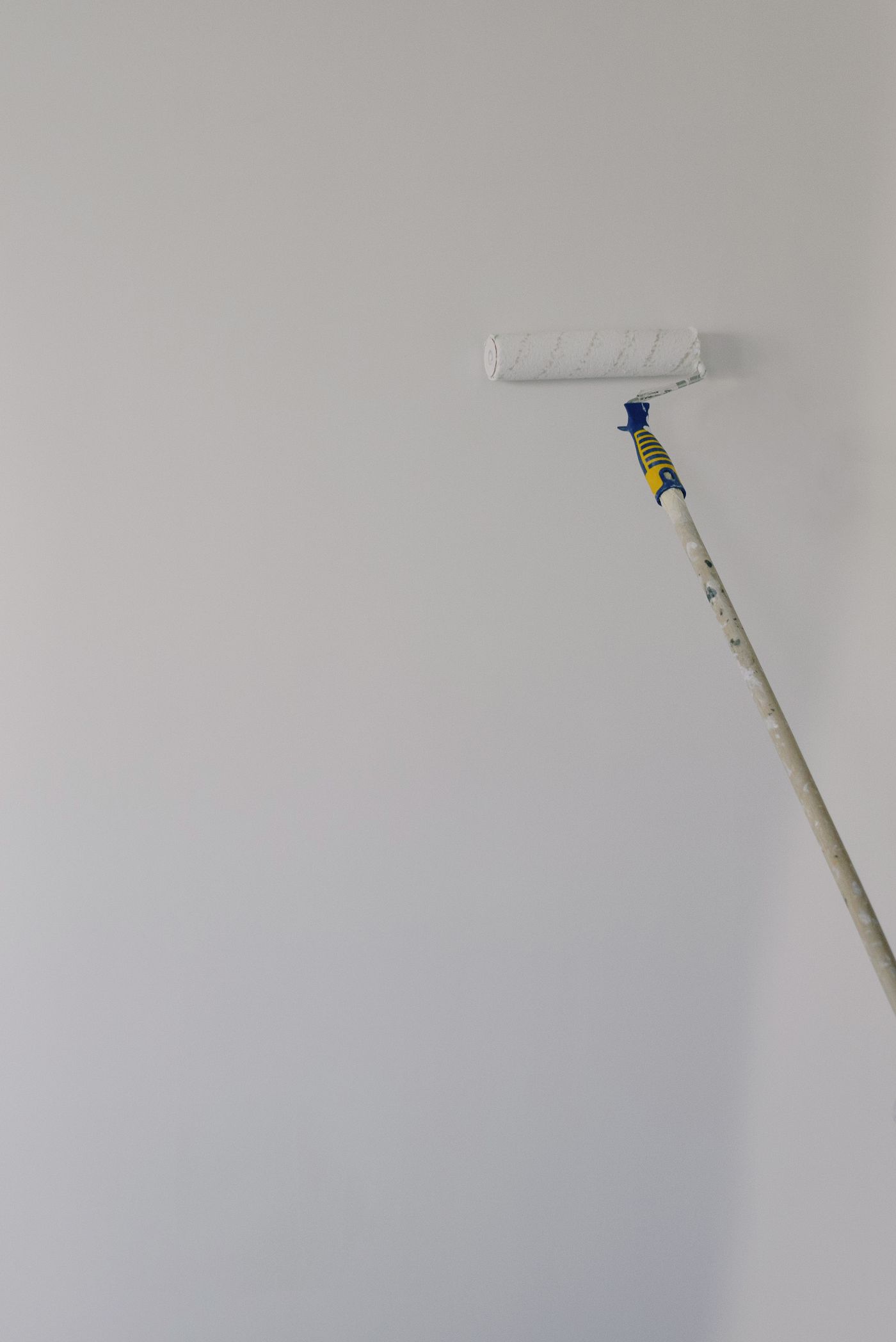 Ceiling and wall repair mid-repaint